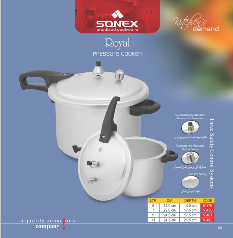 Sonex Royal Pressure Cooker